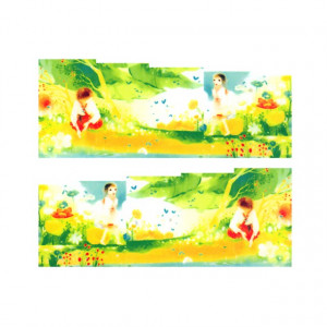 Stickere Unghii pe Bază de Apă, Model NATURA 02, Cod LR-780 (Abtibilduri Unghii - Tatuaje Unghii - Nail Stickere - Water Nail Art)
