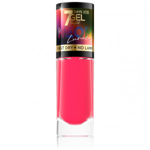 Eveline Cosmetics 7 Days Gel Laque Neon Lunacy Culoare Roz Neon No 82