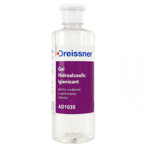 Gel Igienizant Maini Hidroalcoolic cu Alcool 70% Dreissner 500ml