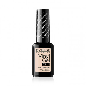 Lac Unghii Eveline Cosmetics Vinyl Gel 2 in 1, No 202