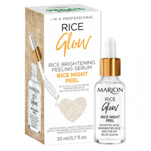 Peeling Ser de Noapte Vegan cu Orez si Nectar de Agave Albastre, Rice Brightening Peeling Glow Marion