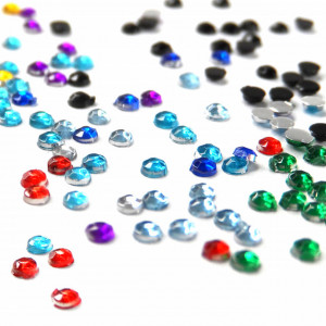 Pietricele Unghii Multicolore Diametru Ø 2mm, Decoruri Unghii de Tip Nail Art