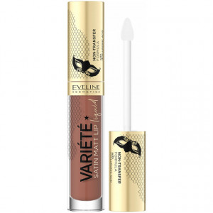 Ruj Lichid de Buze Satin Matt Lip Liquid Eveline Cosmetics, Toffee No 04
