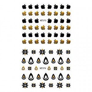 Stickere Unghii 6 Seturi - Abțibilde Colorate Unghii ( MZTJ705 - MZTJ706 - MZTJ709 - MZTJ710 - MZTJ713 - MZTJ714)