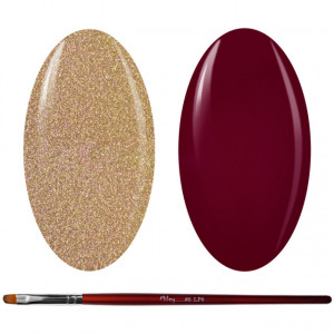 Kit Geluri Color + Pensula Gel Unghii, Cod K2GP-41G/70