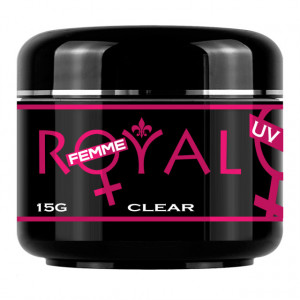 Gel UV Clear Transparent 3 in 1 Royal Femme, Baza Constructie Finish, 15 ml