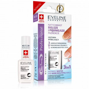 Tratament Unghii 3 in 1 Eliminarea Ingalbenirii Unghiilor si Petelor, Eveline Cosmetics