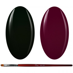 Kit Geluri Color + Pensula Gel Unghii, Cod K2GP-73/75
