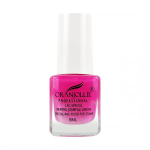 Lac Special Stampile Unghii Roz Neon