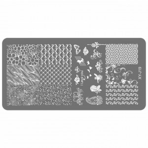Matrita Metalica Gravata in Profunzime, Cod XY-J19, Placa Stampila Unghii