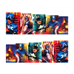 Stickere Unghii pe Bază de Apă (SUPERHEROES), Cod LR-705 (Abtibilduri Unghii - Tatuaje Unghii - Nail Stickere - Water Nail Art)