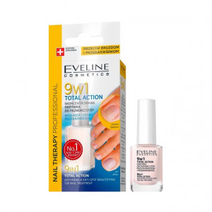 Tratament Profesional 9 in 1 Pentru Unghiile Picioarelor, Eveline Cosmetics, Total Action