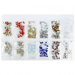 Pietricele Tip Swarovski, Marimi Diferite, 12 Culori Diferite