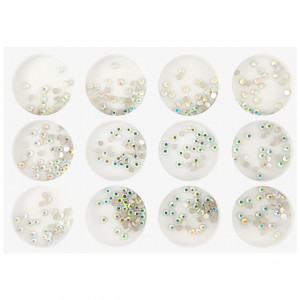 Decoratiuni Unghii Pietricele cu Reflexii Multicolore G12
