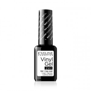 Lac Unghii Eveline Cosmetics Vinyl Gel 2 in 1, No 200
