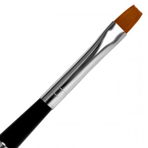 Pensula Gel Dreapta, No 4, Pensula cu Maner si Capac Metalic, Jerome Stage
