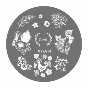 Matrite Stampile Unghii, Cod XY-A14, Accesorii Profesionale Manichiura