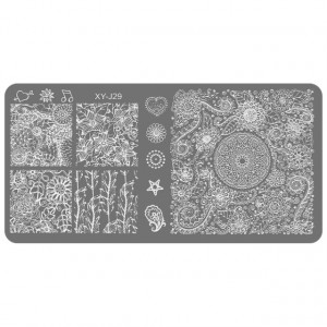 Matrita Metalica Gravata in Profunzime, Cod XY-J29, Placa Stampila Unghii