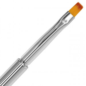 Pensula Unghii cu Gel Forma Dreapta Model 'Aurora Borealis' No 4