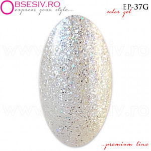 Geluri Colorate Premium Line, Exclusive Nails, Cod EP37G, Gramaj 5ml, Culoare Brilliant Flashes Light