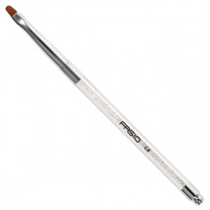Pensula Gel Unghii, Nr.#4, Maner Transparent cu Cristale, Brand Fasio, Pensule Profesionale Gel Manichiura