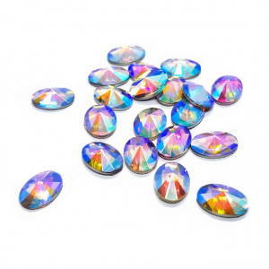 Pietre Unghii, Forma Ovala, Reflexii Multicolore