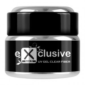 Gel UV Clear cu Fibra de Sticla Exclusive Nails 30 Gr.