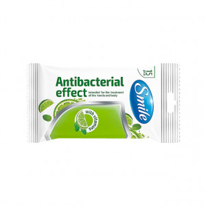 Servetele Antibacteriene Maini si Corp cu Vitamine TM Smile 15 Buc