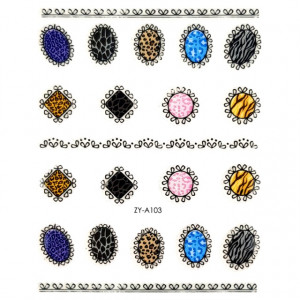 Abtibilde Unghii 3D Motive Ornamentale Decorative, ZY-A103