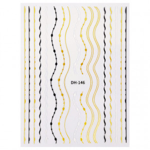 Abtibilde Unghii Motive Decorative Glam Touch, DH-146