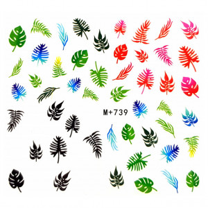 Abtibilde Unghii Motive Decorative 'Nature is our Second Nature' M+739, Stickere Unghii