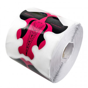Sablon Prelungit Unghii Rola, Forma Stiletto, Cantitate 500 Bucati Roz