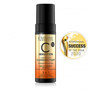 Spuma Iluminare si Curatare Ten 3in1 Super Glow C Sensation Eveline Cosmetics