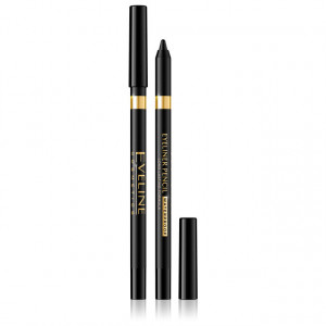 Creion Ochi Rezistent la Apa Culoare Negru Eveline Cosmetics Eyeliner Pencil Waterproof 