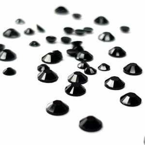 Decoratiuni Unghii de Tip Nail Art Forma Diamant Marimi Diferite Culoare Negru
