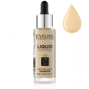 Fond De Ten Eveline Cosmetics Liquid Control, 015 Light Vanilla