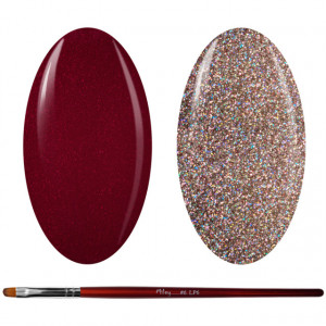 Kit Geluri Color + Pensula Gel Unghii, Cod K2GP-46S/43G