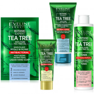 Kit Ingrijire Personala Antibacteriana Botanic Expert Tea Tree Oil 100% Pure Eveline Cosmetics