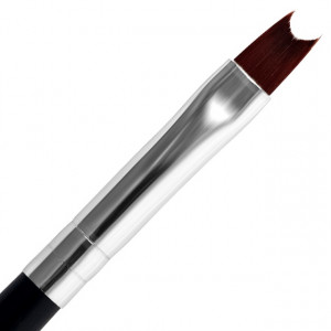Pensula Gel French cu Capac Metalic, No 8, Lila Rossa