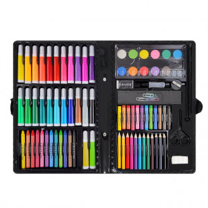 Set Complet Pictura si Desen Non-Toxic cu 86 de Piese Kids Painting Set