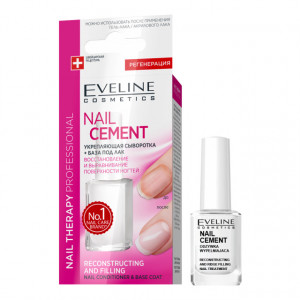 Tratament Profesional Reconstruire si Nivelare Unghii, Nail Cement Eveline Cosmetics
