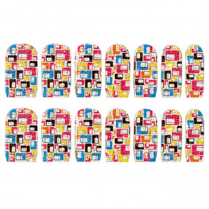 Abtibilde Unghia Intreaga 14 Buc, C1025, Stickere Unghii