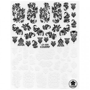 Abtibilde Unghii cu Motive Decorative Stilizate CF-009
