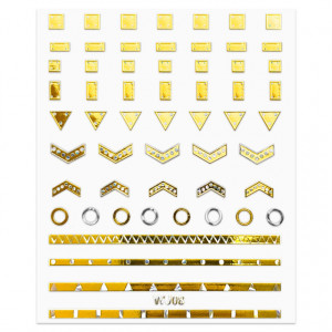 Abtibilde Unghii Motive Decorative Glam Touch, WJ08