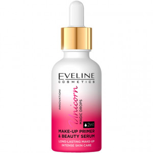 Baza si Ser Machiaj 2 un 1 Unicorn Magic Drops Eveline Cosmetics