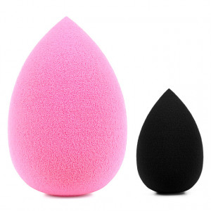 Burete Machiaj Beauty Blender + 1 Mini Beauty Blender, Pink Black