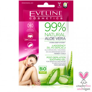 Gel dupa Epilare cu 99% Aloe Vera Naturala, Gel Reconfortant Piele Sensibila Față si Corp