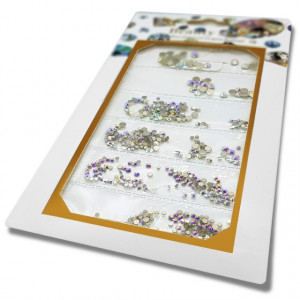 Pietricele Unghii Tip Swarovski, 5 Marimi, Reflexii Multicolore
