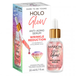 Ser Anti Imbatranire Fata cu Acid Hyaluronic si 3% Matrixyl™, Wrinkle Reduction Holo Glow Marion
