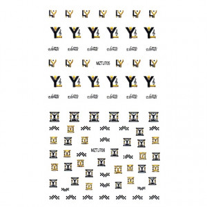 Stickere Unghii 6 Seturi - Abțibilde Colorate Unghii ( MZTJ705 - MZTJ706 - MZTJ709 - MZTJ710 - MZTJ713 - MZTJ714)